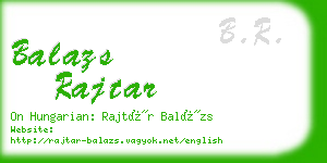 balazs rajtar business card